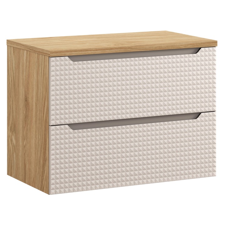 Set mobilier baie Luxor Beige, 80x46cm