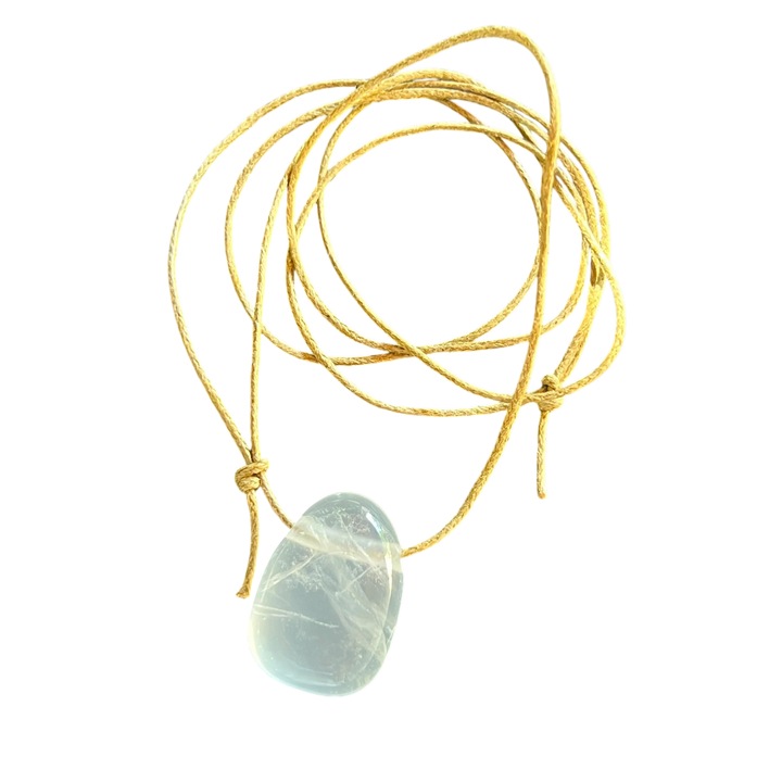 Colier pandantiv girasol DROP, Druzy, pietre semipretioase