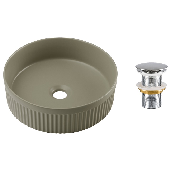 Set accesorii chiuveta Comad, 36x36cm, cu dop Click-Clack