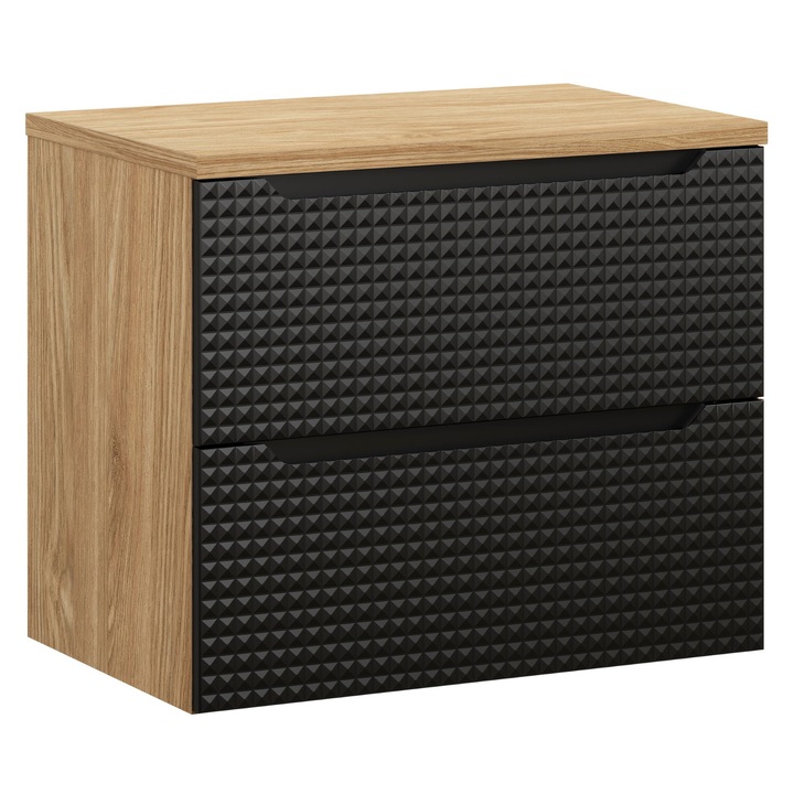 Set mobilier baie Luxor Black, 70x46cm