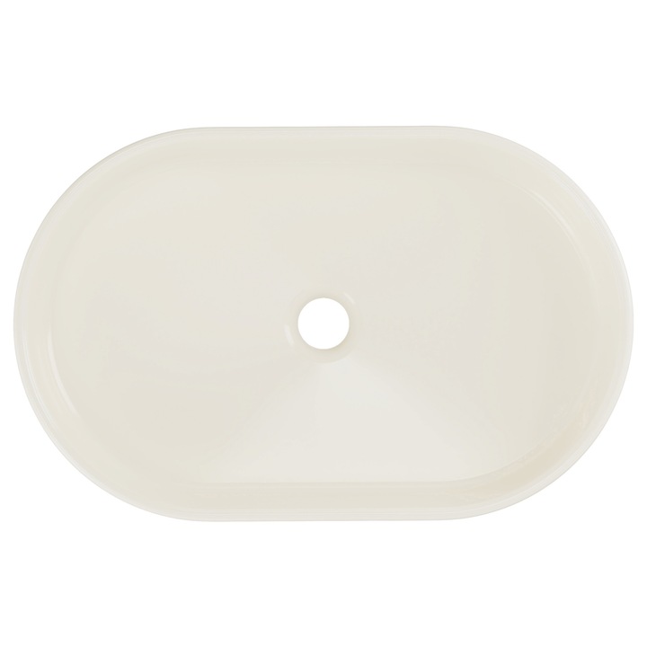 Lavoar nablat, Comad, 55x35x12cm, ceramica, culoare: Fildes