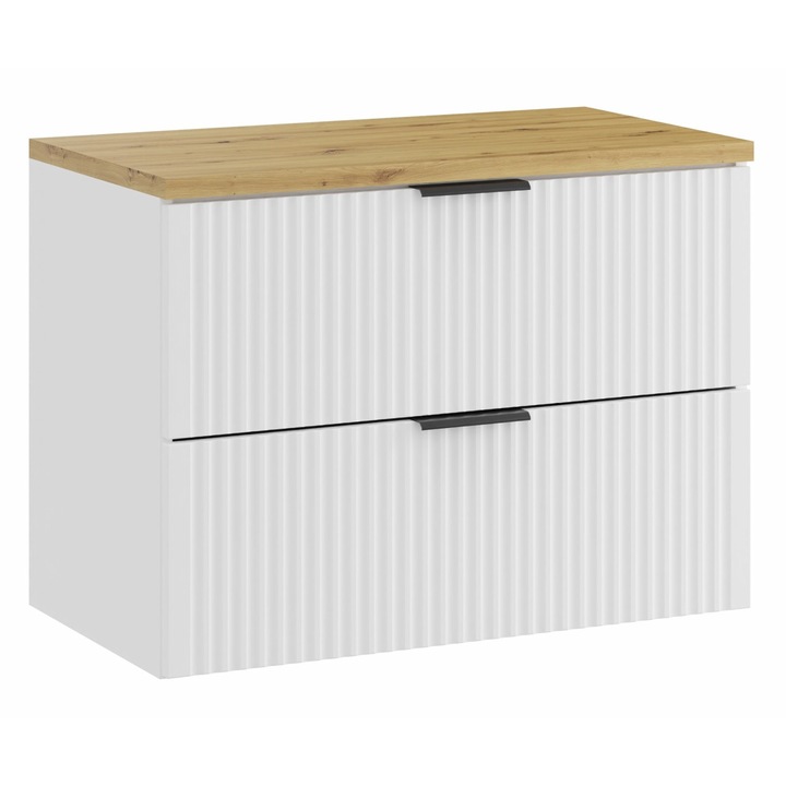 Set mobilier baie Adel White, 80x46cm