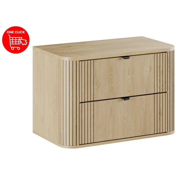 Set mobilier baie Ovalia Cremona, 80x46cm, 2 ani garantie