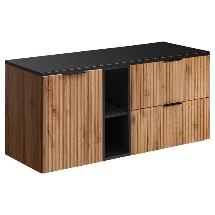 Set mobilier baie Comad, Adel Oak, 120x46cm