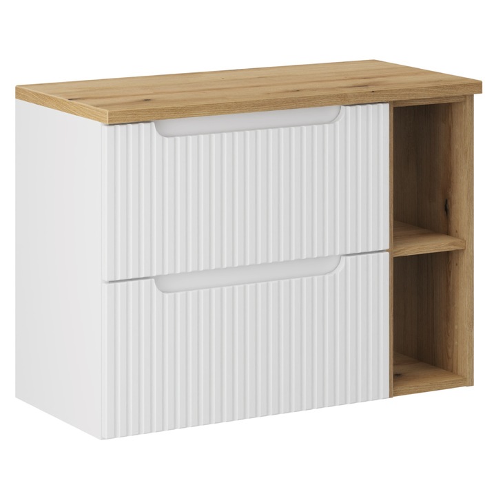 Set mobilier baie Nova White, 80x40cm