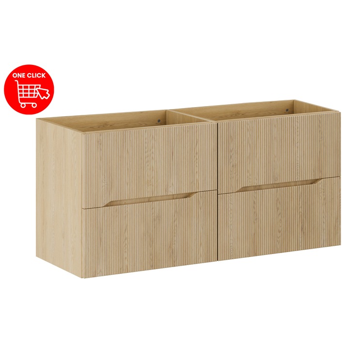 Set mobilier baie Comad Nordic Cremona, 120x46cm
