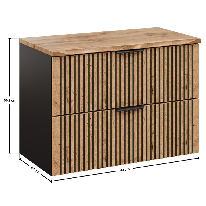 Set mobilier baie Xilo, 80x46cm