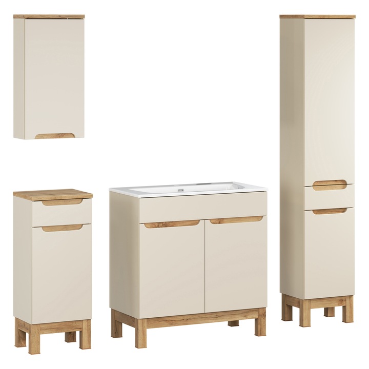 Set mobilier baie Comad 80cm, 46cm, Bali Cashmere