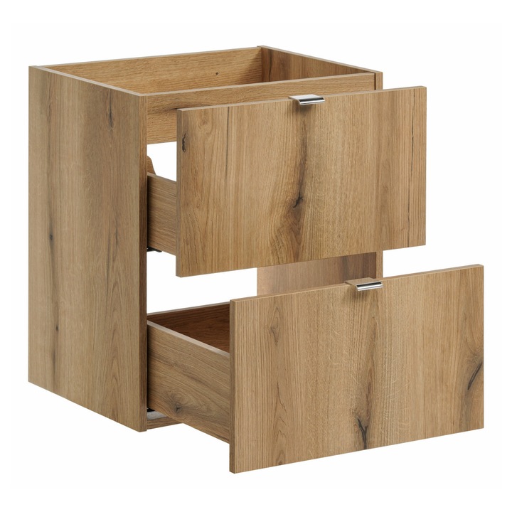 Mobilier de baie, Comad Nova Oak, 50x39x57cm, 2 sertare