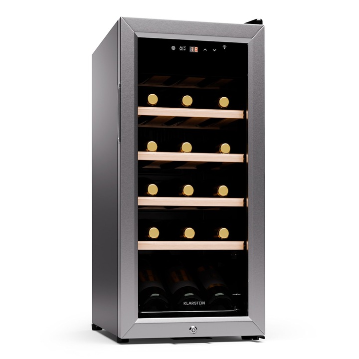 Klarstein, Shiraz Premium Smart 18, Frigider Pentru Vin Pentru 18 Sticle