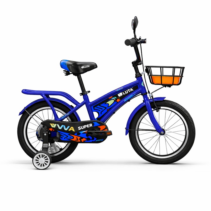 Gyermek kerékpár 20 hüvelykes első/hátsó fékkel, acélvázzal, első kosárral, gyermek kerékpár 7-10 éveseknek