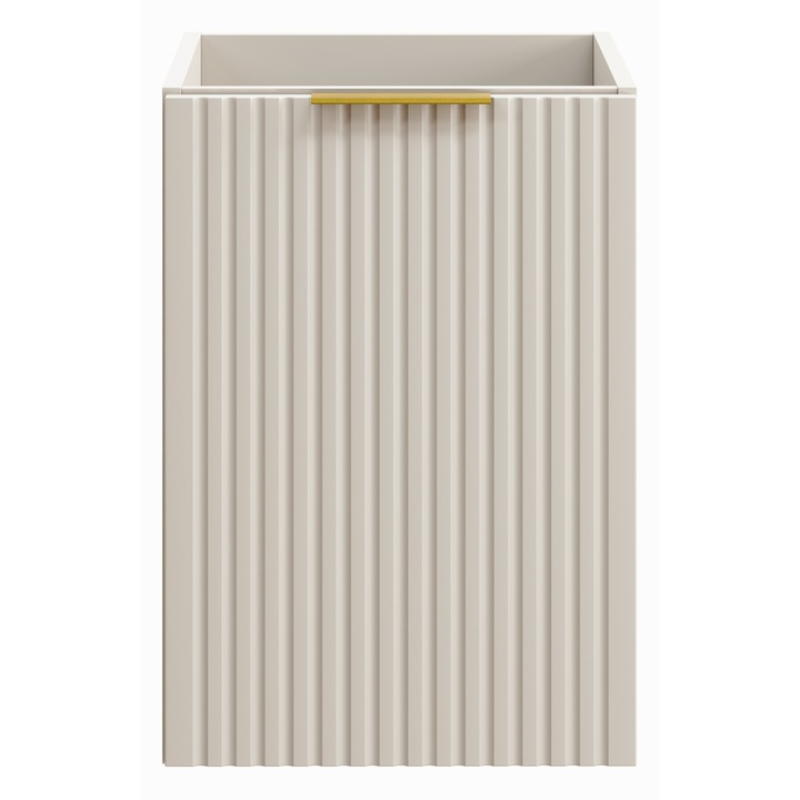 Mobilier baie, Szafka 40cm cu cos de rufe, Adel Cashmere, Kaszmirowy Mat, 40x46x57cm, montaj simplu