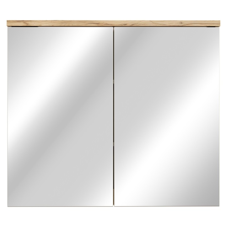 Dulap cu oglinda 80cm, Comad Bali Cashmere, 2 usi, 80x20x70cm