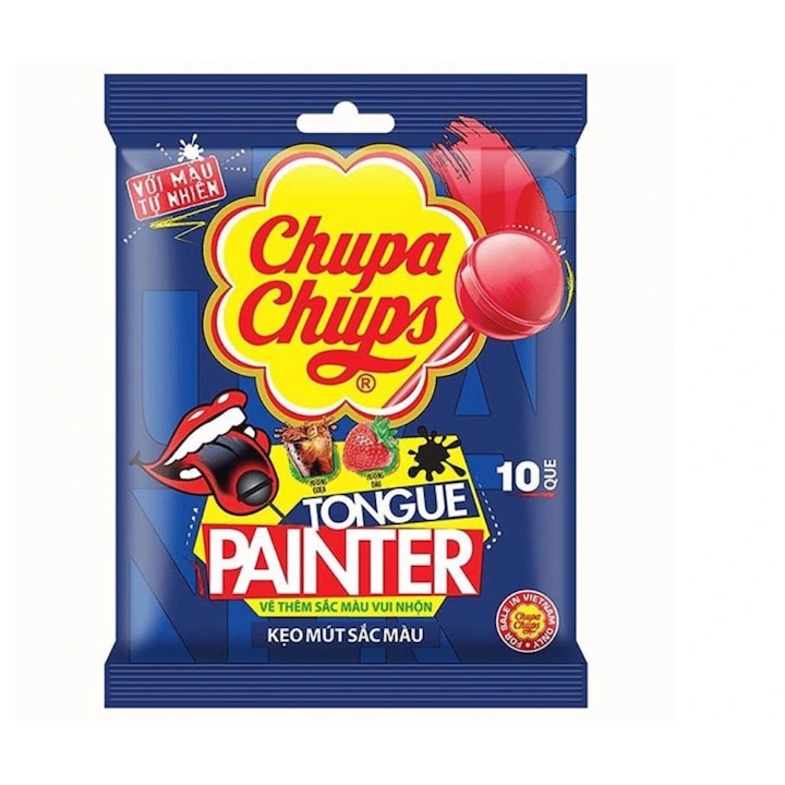 Chupa Chups Tongue Painter Lollipop 10 Sticks 93g VNM