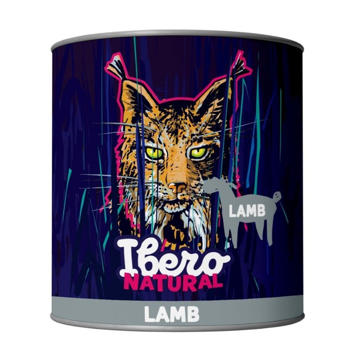 Ibero Natural Cat Агнешко 200 g – естествена допълваща мокра храна за котки, с агнешко и пилешко месо, без соя и изкуствени добавки