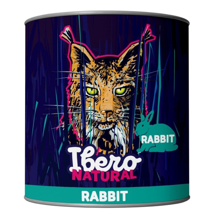 Ibero Natural Cat Заек 200 g – естествена допълваща мокра храна за котки, със заек и пиле, без соя и изкуствени добавки