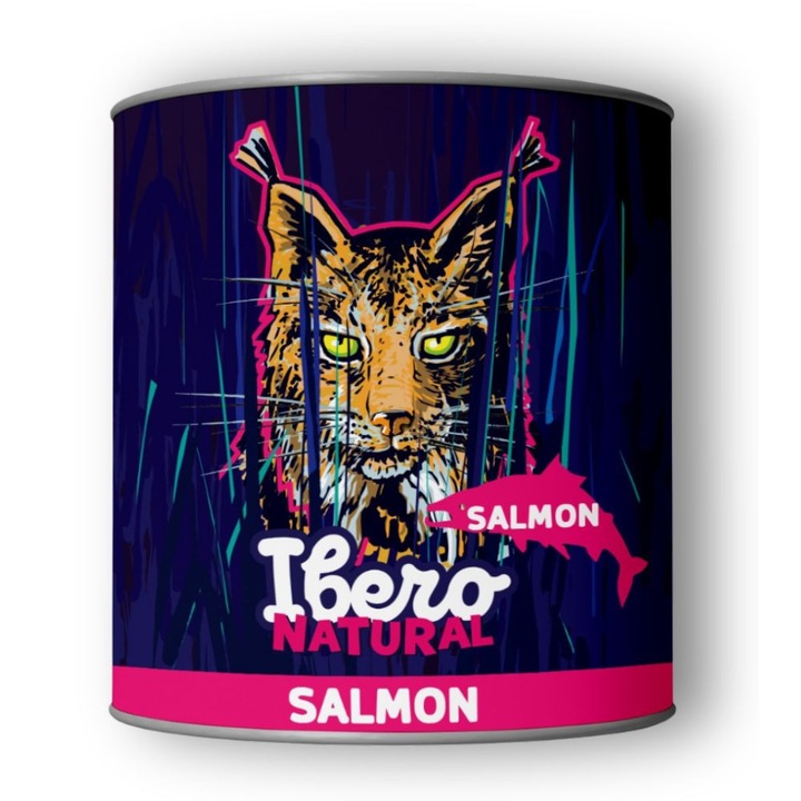 Ibero Natural Cat Сьомга 200 g – натурална допълваща мокра храна за котки, със сьомга и пиле, без соя и изкуствени добавки