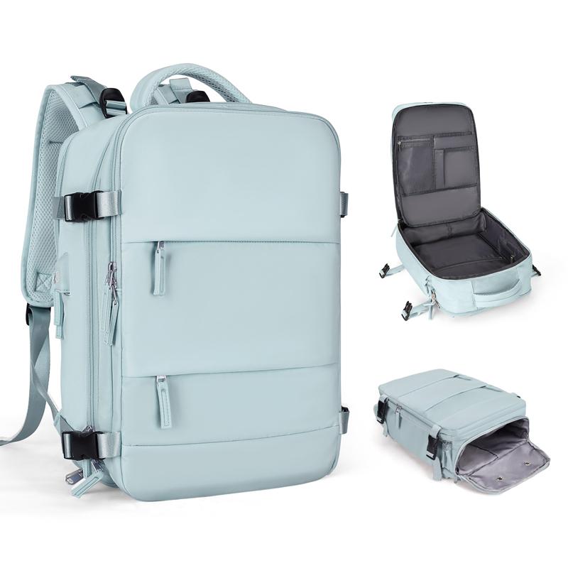 Rucsac multifunctional Cracos® 45x35x20 cm albastru deschis, compartiment captusit laptop - impermeabil