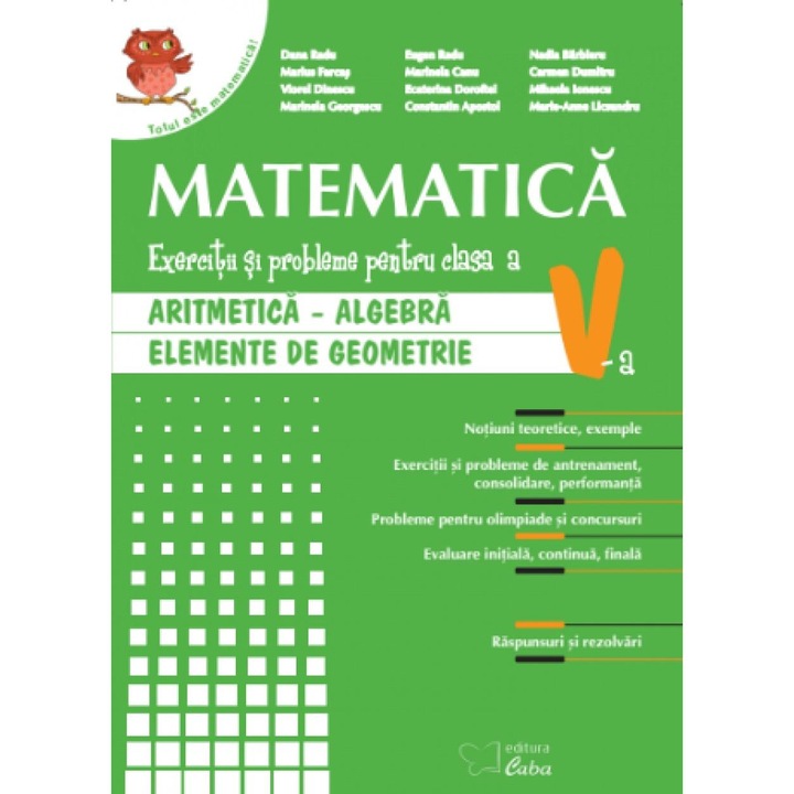 Matematica - culegere pentru clasa a V-a, Dana Radu
