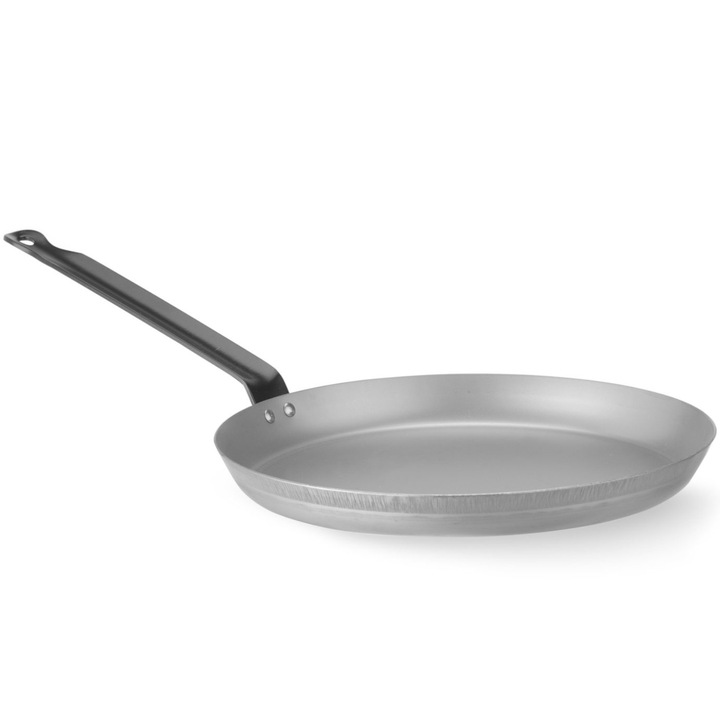 Tigaie pentru clatite, Hendi, otel carbon, 290mm, ergonomic, pentru toate tipurile de plite