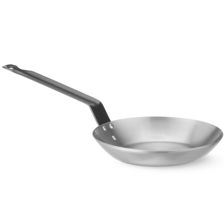 Tigaie Hendi, otel carbon, rotunda, 240mm, cu maner ergonomic