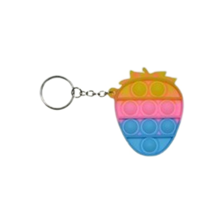 Szenzoros játék 2 az 1-ben, kulcstartó és POP IT Midex BR1303C stresszoldó, többszínű