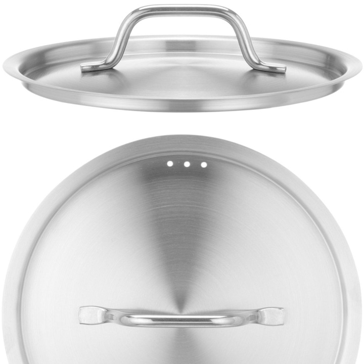 Capac pentru oala Hendi Profi Line, otel inoxidabil, 200mm, rotund