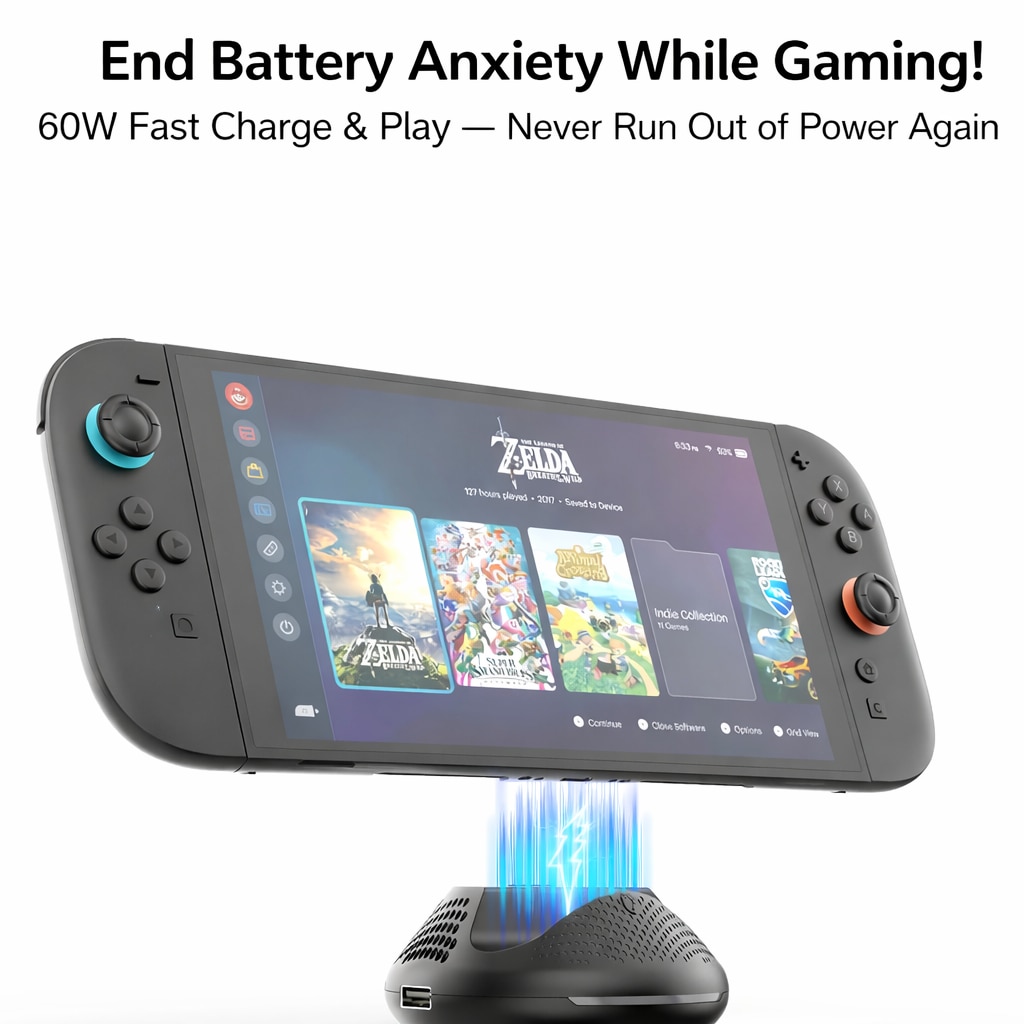 Dock TV Portabil JYS NS2289 pentru Nintendo Switch 2, Rezolutie 4K