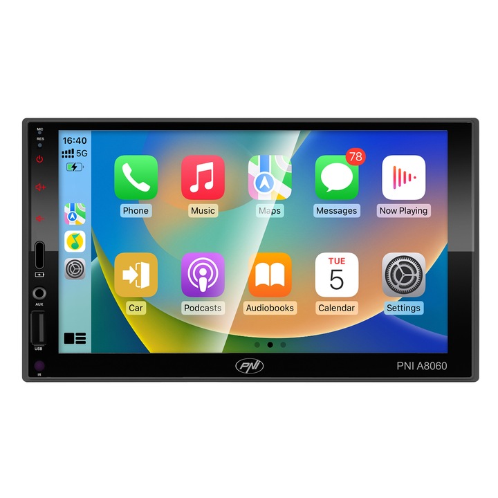Multimedia player auto PNI A8060 cu Android 13, 4GB DDR3/ROM 64GB, ecran 7 inch, CarPlay, Android Auto, Bluetooth, Wi-Fi, Radio FM