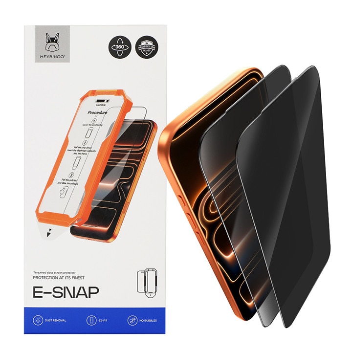Folie Sticla Privacy pentru Samsung Galaxy S24 - 2 buc, HEYBINGO®, E-SNAP, din Sticla Securizata Duritate 9H, Cu Kit de Aplicare Instanta si Functie Automata de Indepartare a Prafului, Rezistenta la zgarieturi, Protectie Ecran Premium