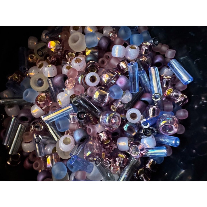 Margele japoneze din sticla pentru bijuterii handmade, mix 3216, 10g