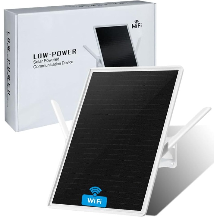 Amplificator WiFi extern, cu baterie solara, 300 Mb/s, 2.4 GHz, IP66, 26000 mAh
