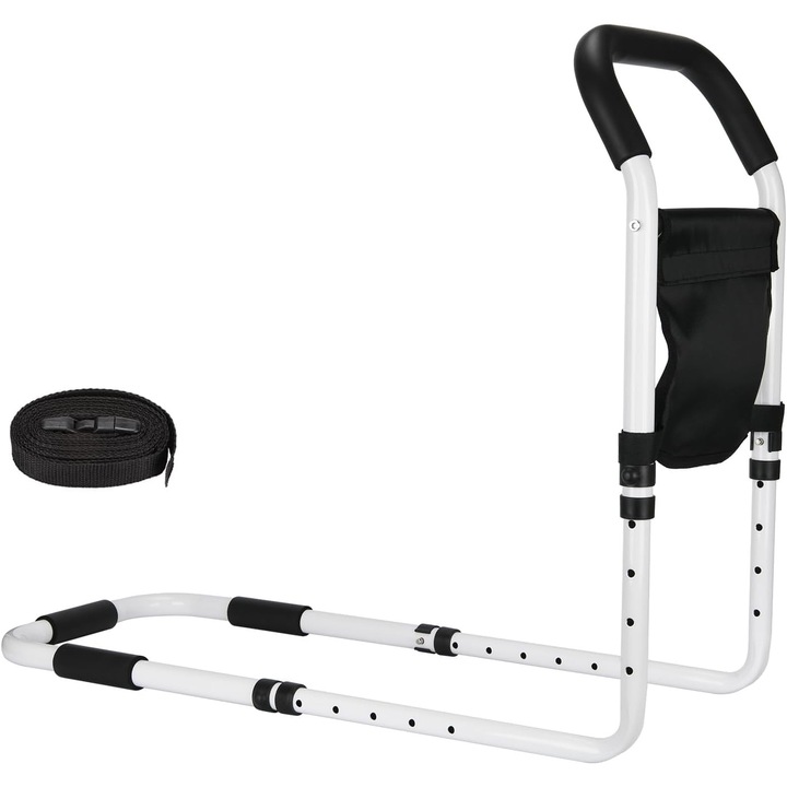 Bariera pentru pat, ajustabila, stabila, 5 trepte inaltime, 6 trepte lungime