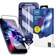 Folie sticla securizata 3mk HardGlass Max, Set instalare inclus, compatibila cu Samsung Galaxy S24 / S25, Negru