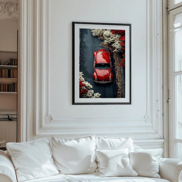 Tablou Inramat - Legenda - 30 x 40 cm, tablou auto premium, decor pentru living, dormitor, birou sau hol, cadou inspirat, tablou modern, rama lemn, Vizio Tablouri Canvas®