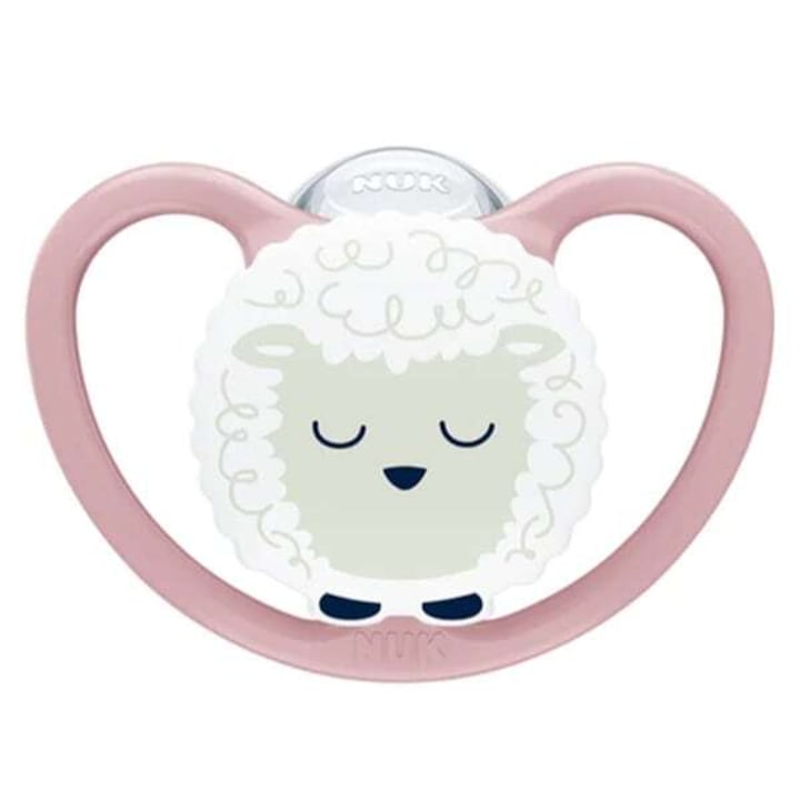 Suzeta, NUK Perfect Match Air Night, 18-36 luni, silicon, pentru piele sensibila, design subtire