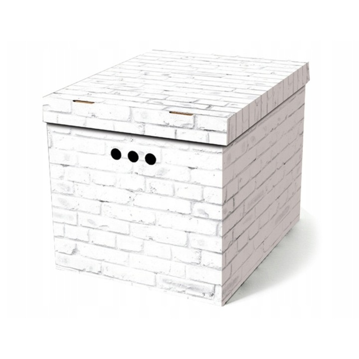 Cutie depozitare XL DekorHome, 44,8x33,2x32,8cm, design Cegla, montaj simplu