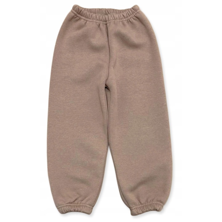 Pantaloni sport copii, Dartomik, bumbac/poliester, cappuccino, 80 CM
