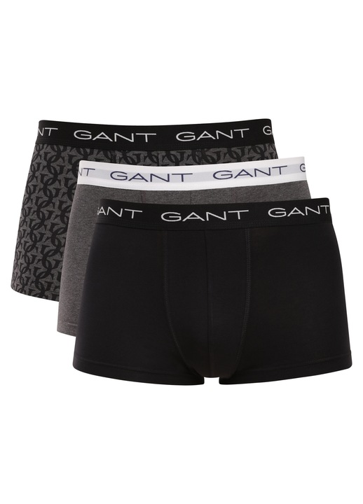 Set 3 boxeri barbati Gant negru gri, lenjerie intima