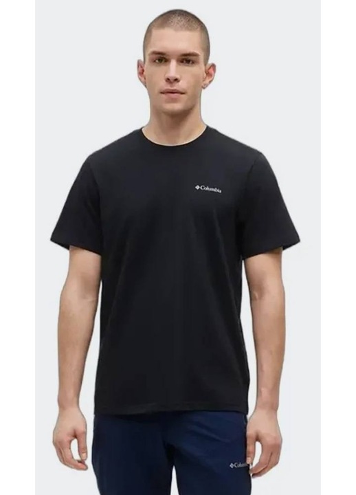 Tricou barbati, Columbia, bumbac, Negru