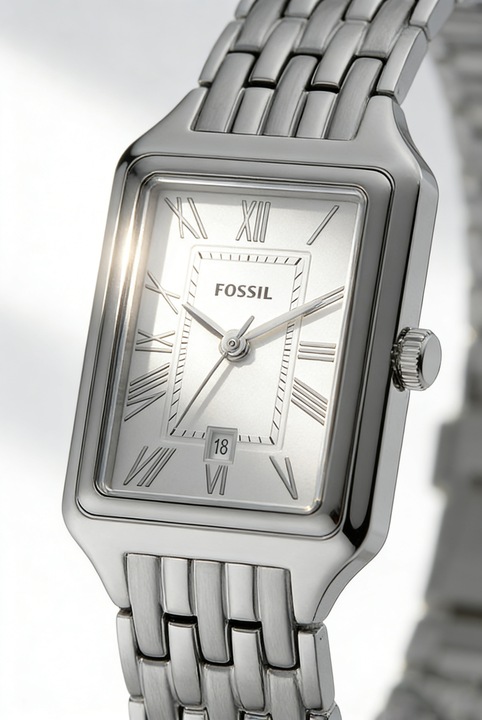 Ceas de dama minimalist, design retro, marca Fossil, potrivit pentru uz zilnic