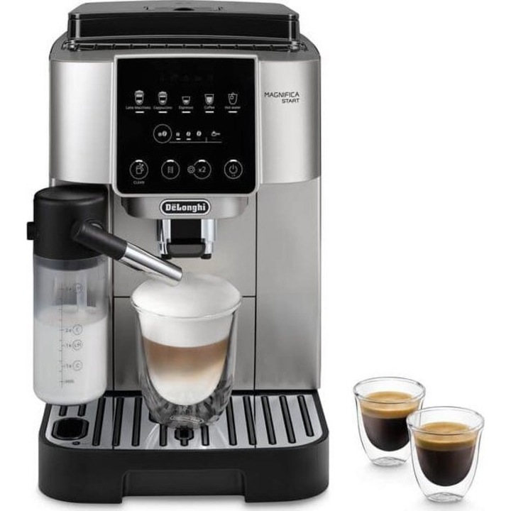 Espressor Automat DeLonghi Magnifica, 1450 W, 15 bar, Touch, Rezervor 1.8 L, Gri