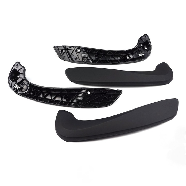 Set 2 manere interioare usa fata Kashemano pentru Megane 3 2008-2016 negru ABS