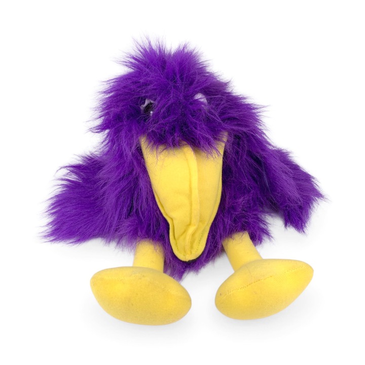 Плюшена ръкавица за куклен театър Chippo 21-99-370, Птица, Мек плюш, 35 х 15 см, Лилав