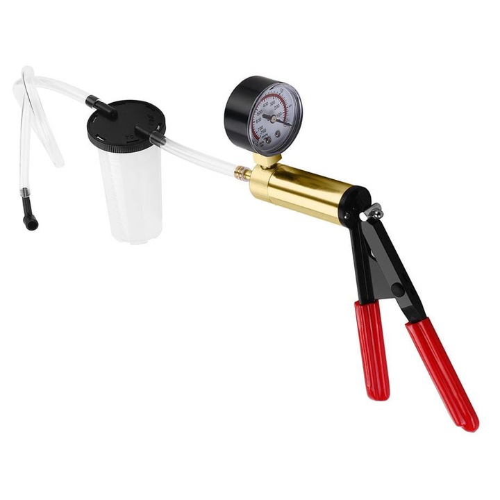 Pompa de vid manuala KD10516, set complet, manometru, 0-3 bar, metal/plastic, KRAFT&DELE