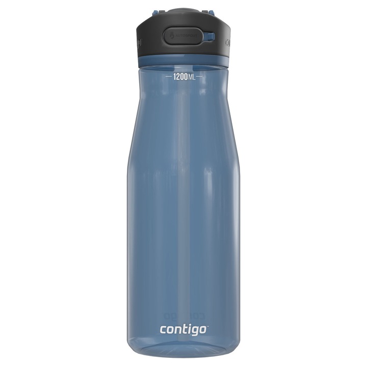 Sticlă de apă Contigo Ashland 2.0, 1200 ml, etanșă, maner integrat, albastru