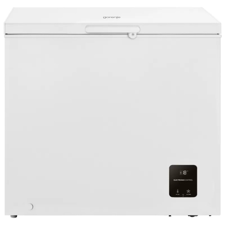 Фризер ракла Gorenje FH19EAW, 191 л, Бързо замразяване, LED осветление, Електронно управление, Енергиен клас Е, Бял