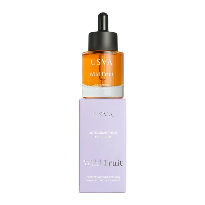 Озаряващ серум за лице с Бета-каротин - Usva Cosmetics Wild Fruit Oil Serum 30 мл