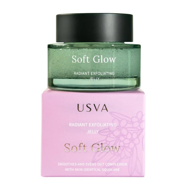 Ексфолиращо желе за почистване на лице - Usva Cosmetics Soft Glow 50 мл