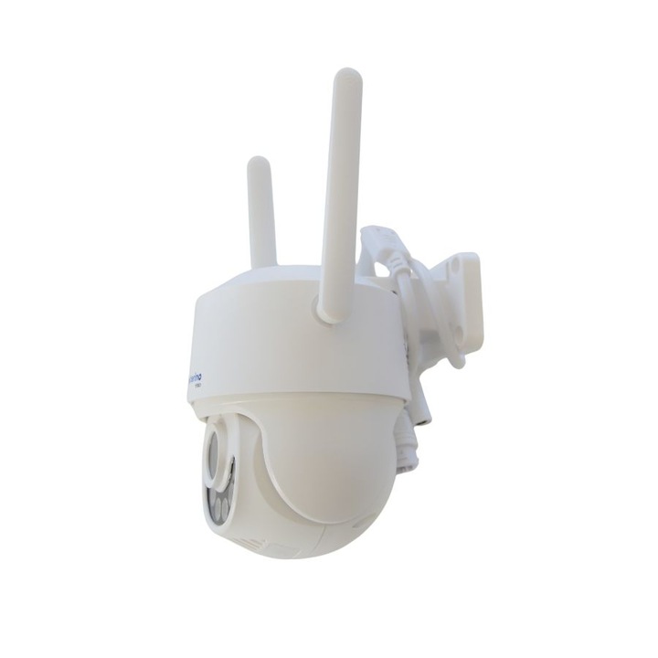Cameră de supraveghere Mesterino Visio, 3MP, dual-band Wi-Fi, PTZ, alb/negru